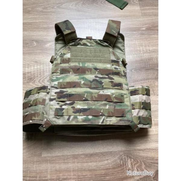 Porte plaque multicam LBX LBT gilet pare balles + plaques .