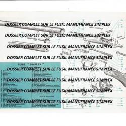 dossier notice fusil SIMPLEX MANUFRANCE (envoi par mail) - VENDU PAR JEPERCUTE (m2155)