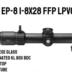 EP-8 1-8x28 LPVO FFP - Tube 34mm Arken optique