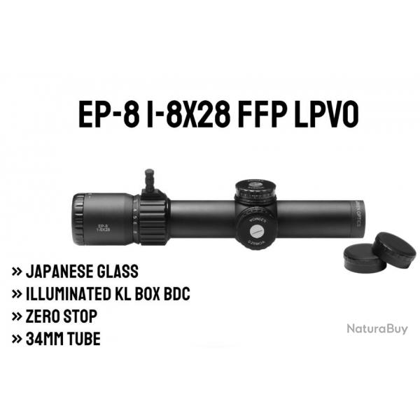 EP-8 1-8x28 LPVO FFP - Tube 34mm Arken optique