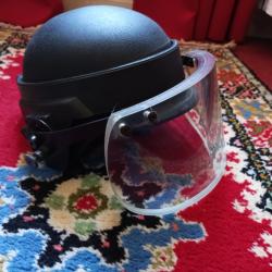 Casque + visière pare balles NIJ 3A