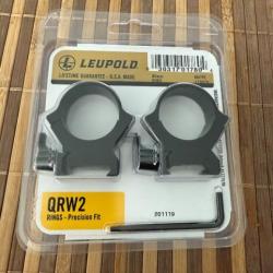 Colliers LEUPOLD QRW2 mat30mm HAUT