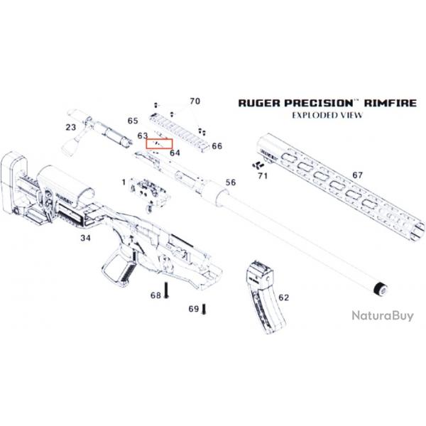 Ruger prcision rimfire 300 win mag, percuteur/percussion