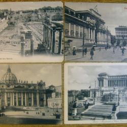 Cartes postales lot de 24 ancienne Italie - Rome, Milan, Pise, Pompéi,et d'autres 1900's