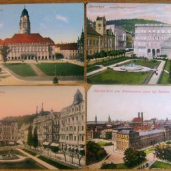 Cartes postales lot de 24 ancienne Germany - Munich, Dresde, Leipzig, Marienbad, Cologne 1900-1920's