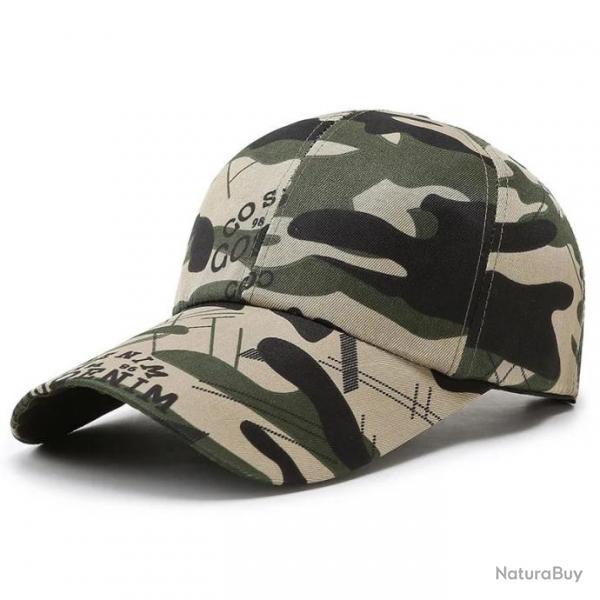 Casquette camouflage  visire longue - Modle 1