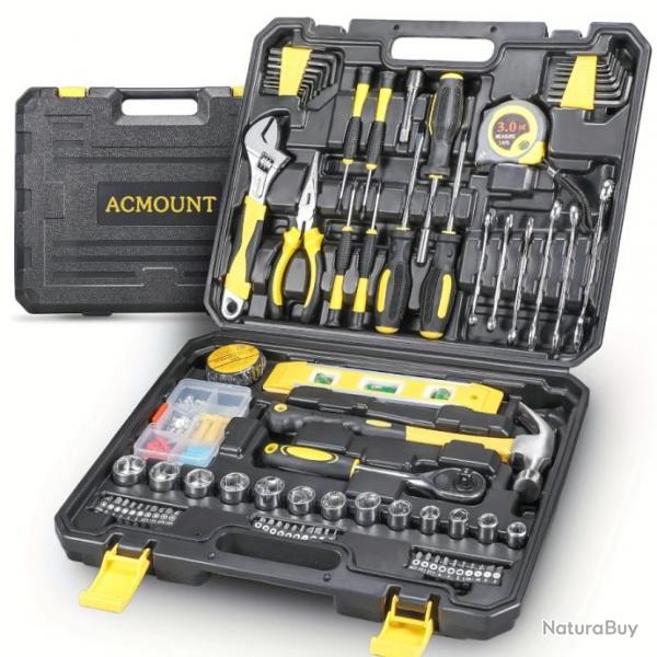 Caisse a Outil mallette Outils 140 Pices Boite a Outils Complete  Portable