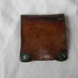 WW2/POSTWAR FRANCE PASSANT DE CEINTURON EN CUIR BRELAGE MILITAIRE POUR ADAPTATION MATERIEL AMÉRICAIN