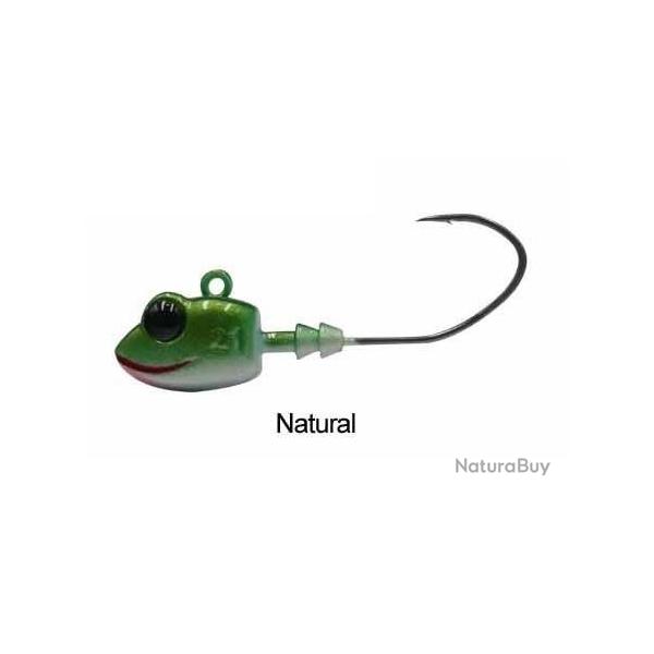 TETE PLOMBEE FROG JIG PAR 3 NATURAL 14gr