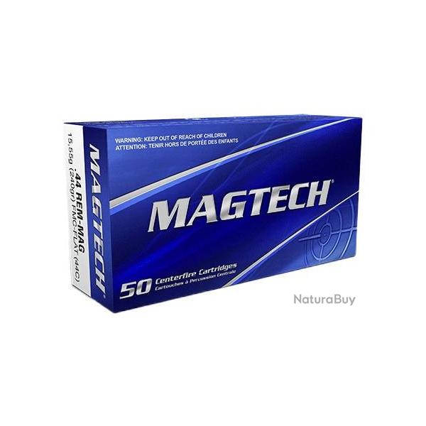 BOITE DE 50 CARTOUCHES MAGTECH CAL.44REM MAG FMJ FLAT NOSE 240GR