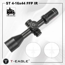 T-Eagle Lunette de Visée ST 4-16x44 FFP IR MOA 11MM Haut - LIVRAISON GRATUITE !!