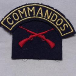 Insigne de bras tissus brodé COMMANDOS