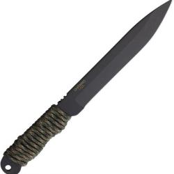 Couteau Ranger Knives Shank Camo Manche Corde Lame Acier Carbone 1095 Etui Nylon USA RN9410CAMO