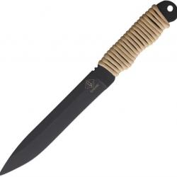 Couteau Ranger Knives Shank Desert Tan Manche Corde Lame Acier Carbone 1095 Etui Nylon USA RN9410DT