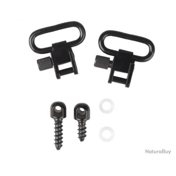 Kit de 2 attaches sangles + 2 vis grenadires