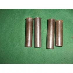 lot de 4 Douille ancienne - tout en laiton - calibre 16 - 3 chambré en 70 mm 1 en 65