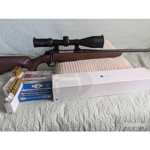 Carabine Browning A-bolt cal 300 win mag + lunette Hawke 3-12x56