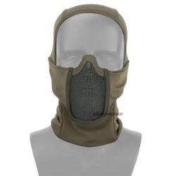 Masque Tactique de Protection en Maille d'Acier pour Airsoft et Paintball - Léger et Respirant Vert