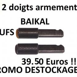 lot de 2 doigts armement NEUFS fusil BAIKAL MP153 MP155 mp 153 mp 155 - VENDU PAR JEPERCUTE (b13951)