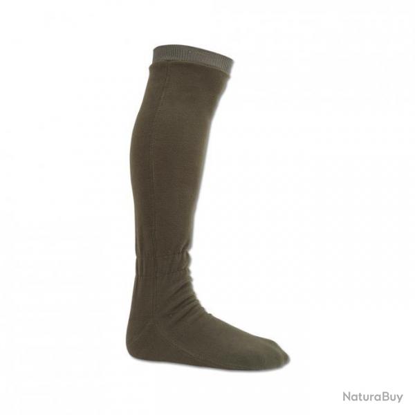 PROMO Chaussettes polaire kaki 39/42 (Taille 39/42)