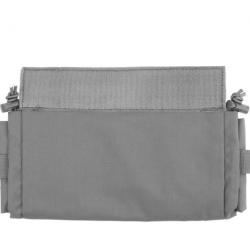 Pochette Tactique de Premiers Secours IFAK - Tissu Cordura 500D, Fixation à Crochet et Boucle Gris