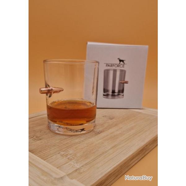 Verre a Whisky 270ml,  incrust d'une ogive