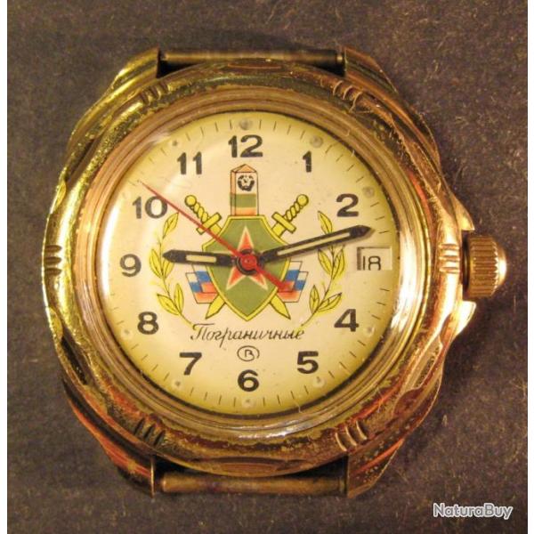 Montre-bracelet mcanique sovitique d'origine VOSTOK - Frontire 1980s men wrist watch