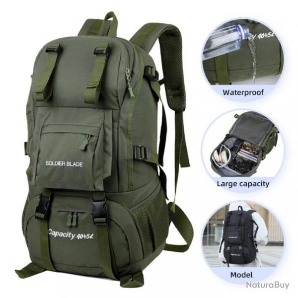 Sac  Dos Alpinisme de Grande Capacit 50L camping de voyage de sports de plein air Vert