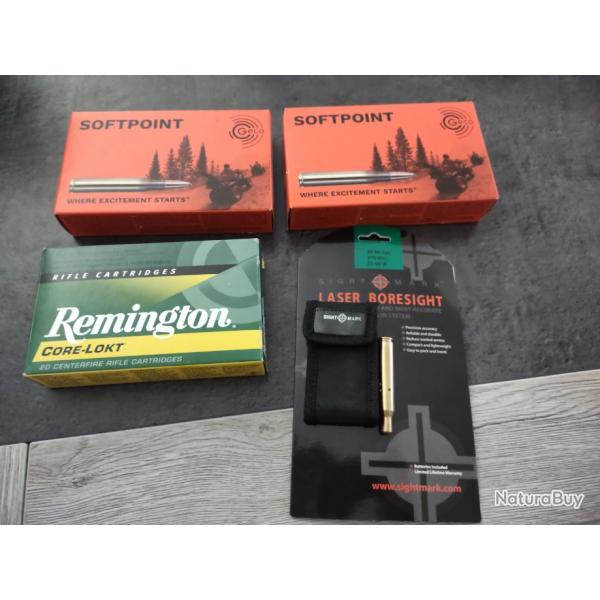 Munitions 280 remington tris botes de 20 et balle de rglage laser valeur totale 240