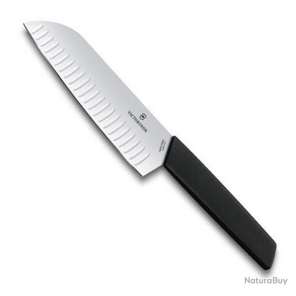 Couteau Santoku alvol "Swiss Modern" 17 cm [Victorinox]