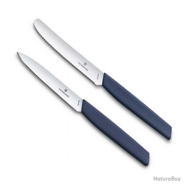 Set de 2 couteaux office "Swiss Modern" Marine [Victorinox]