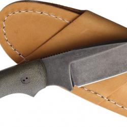 Couteau Bradford Guardian 3.2 3D Green Manche Micarta Lame Acier AEB-L Etui Cuir USA BRAD32FE102NA