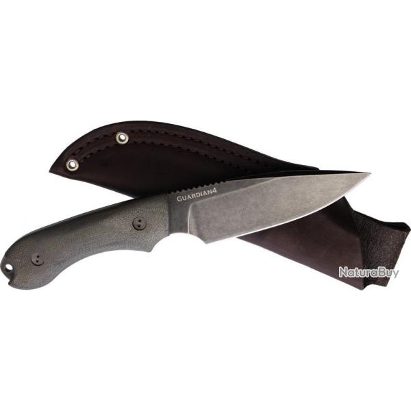 Couteau Bradford Knives Guardian 4 3D Green Manche Micarta Lame Acier N690 Etui Cuir USA BRAD4FE102N