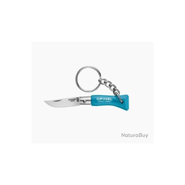 COUTEAU PLIANT OPINEL N2 PORTE CLS cyan