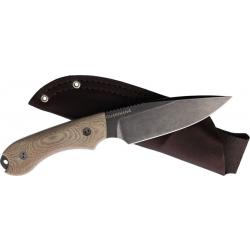 Couteau Bradford Knives Guardian 4 3D Natural Manche Micarta Lame Acier N690 Etui USA BRAD4FE104N