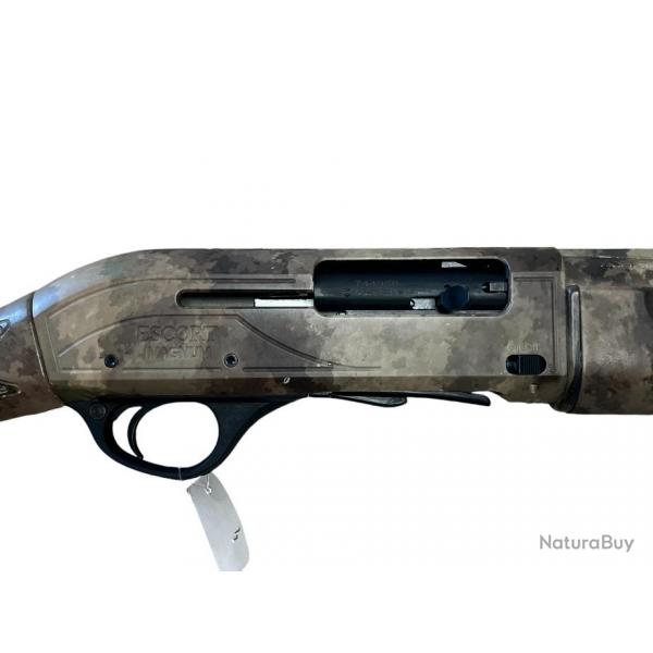 Semi-auto Hatsan "Escort Magnum Camo" Cal 12/89, mise  prix 1, sans prix rserve. Occasion. REF41