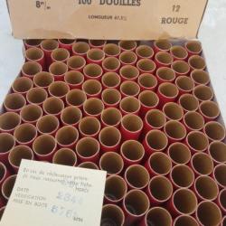 Lot 100 douilles  carton  cal 12/67.5