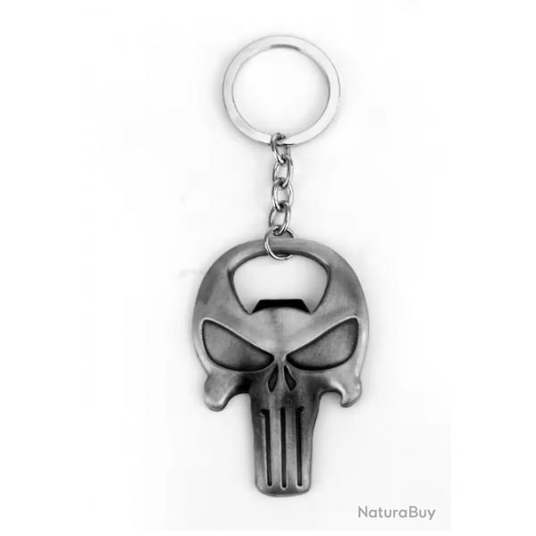 Porte-cls crane Punisher dcapsuleur mtal argent