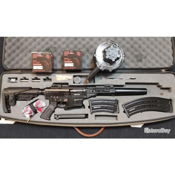 Carabine semi-automatique DERYA MK12 - Calibre 12/76 + Chargeur Tambour 20 cps et 50 cartouches (Occ