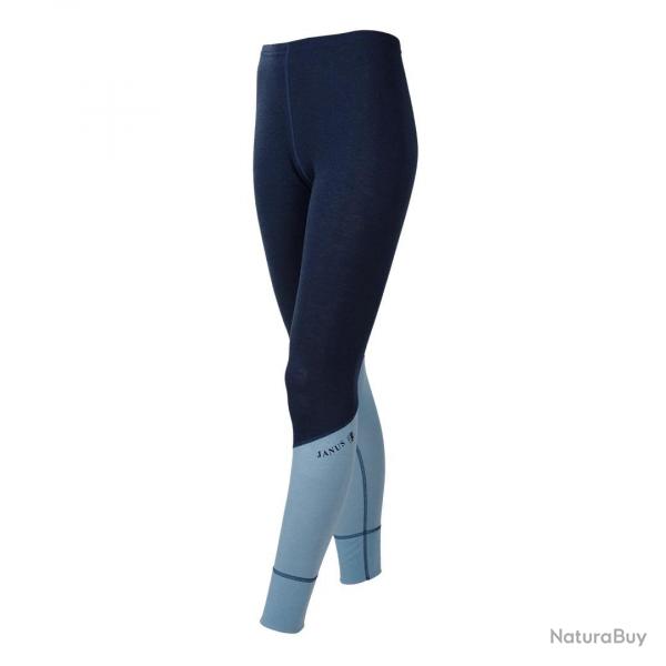Leggings sport femme laine mrinos bleu ou rouge M (mdium) bleu ptrole
