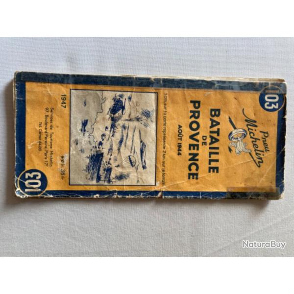 Carte dtaille, bataille de Provence, 1944, rimpression, 1947