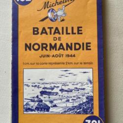 Carte Michelin, bataille de Normandie, juin/août 1944 Réimpression, 1947