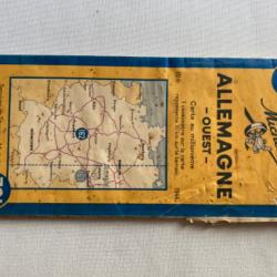 Carte Michelin, Allemagne, de l'Ouest en 1944.