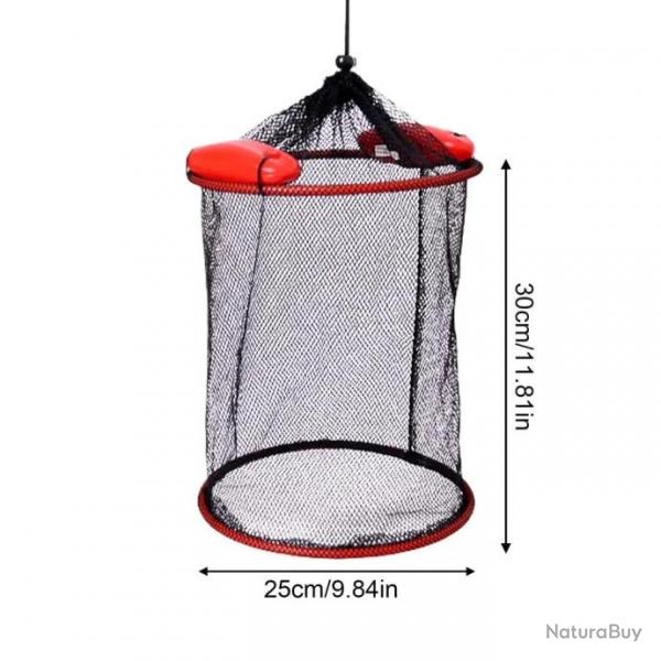 Filet de pche Tide Trap flottant pliable - 25x30 cm