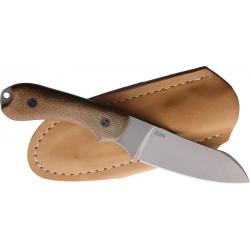 Couteau Bradford Guardian 3 Natural Manche Micarta Lame Sheepsfoot N690 Etui Cuir USA BRAD3SF104