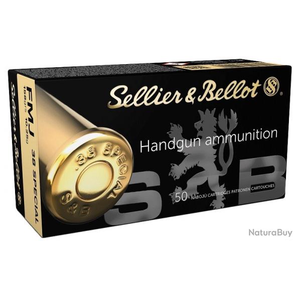 50 Munitions Sellier Bellot 38SP FMJ 158Grs