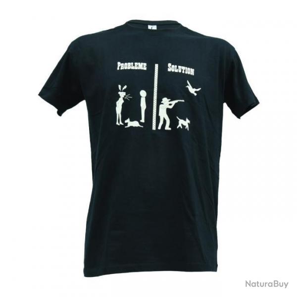 PROMO Tee-Shirt Noir Humour 4XL (Taille 8)