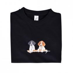 PROMO T-Shirt Enfant Noir Setters 3/4  ans (Taille 1)