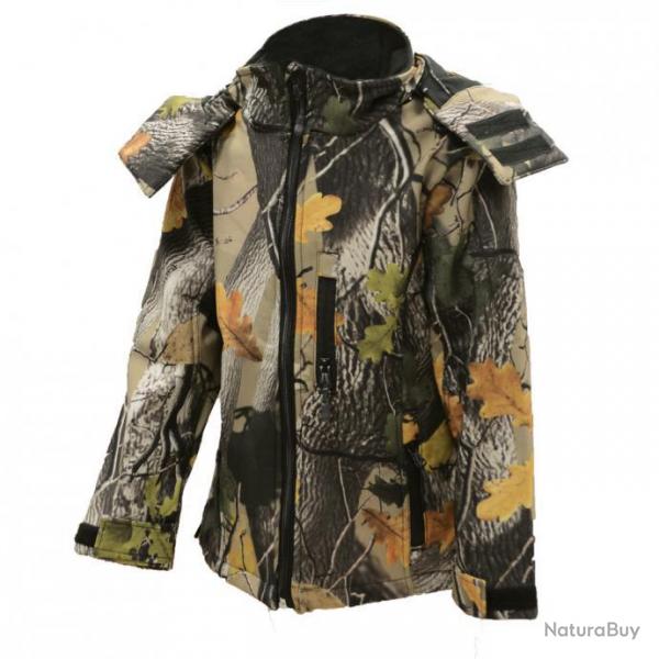 PROMO Blouson softshell enfant Buffalo camo 6A (Taille 1)