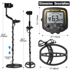 Détecteur de Métaux Bobine Détection 28cm *Enchère* Prof Sup 1M Hte Sensibilité Point Précis Etanche